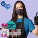 Medizer Meltblown Black Brush Desenli Cerrahi Maske - 50 Adet 