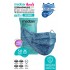 Medizer Meltblown Blue Rain Desenli Cerrahi Maske 10'lu 5 Paket